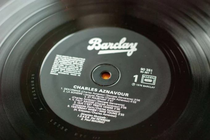 LP the biggest hits of Charles Aznavour