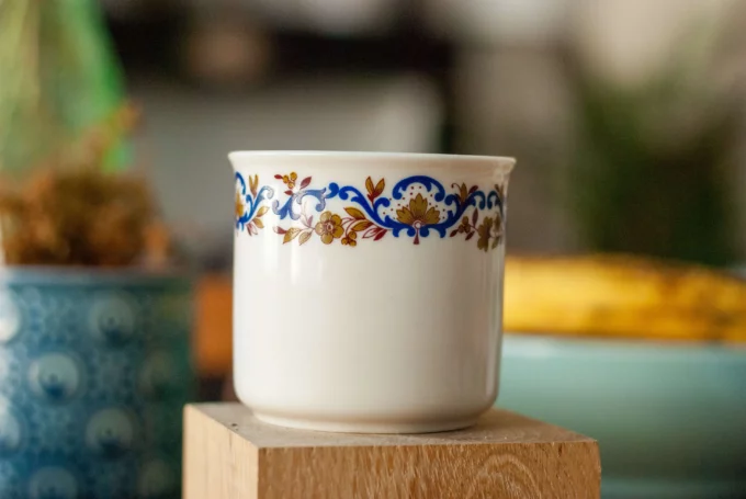 Pair of Porcelain Excelsior Tea Cup
