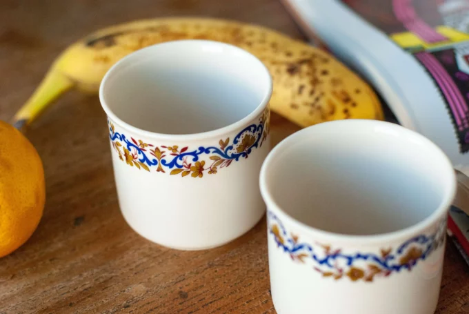 Pair of Porcelain Excelsior Tea Cup