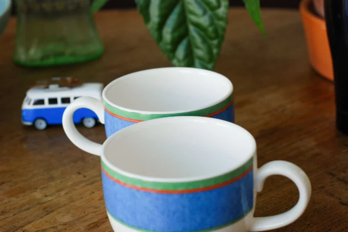 pair of Villeroy & Boch tea cups