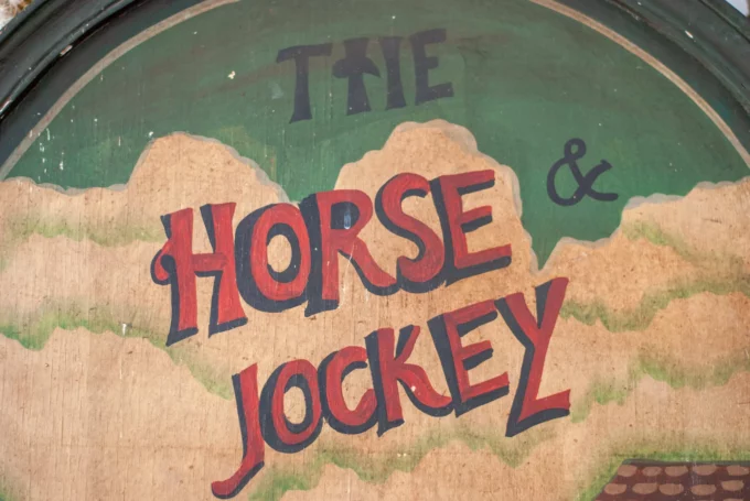 Hand Painted Pub Sign The Horse & Jockey