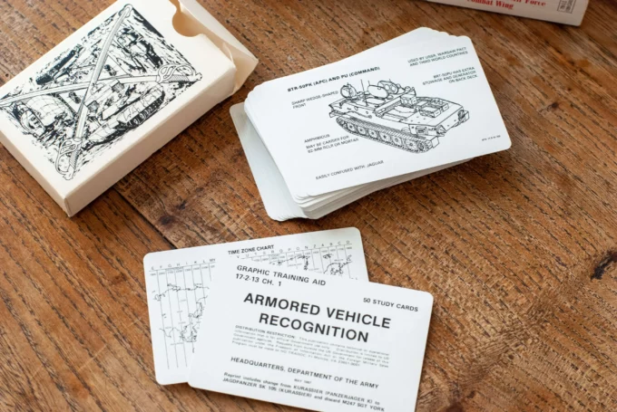 US Army Graphic Training Aid Study Cards